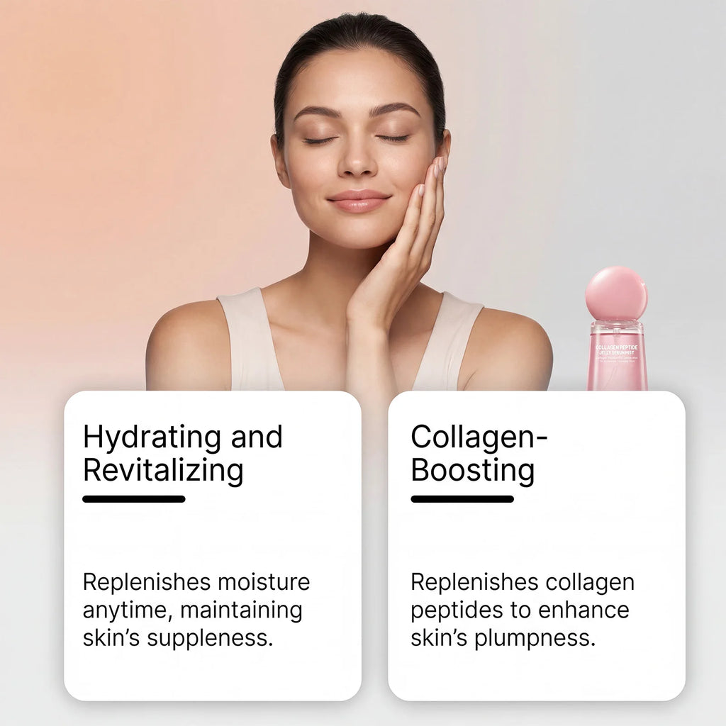 Collagen Peptide Jelly Serum Mist Caviar Pdrn Essence Spray Smooth Dry Moisturizing Brighten Firm Fade Pore Nourishing Face Care