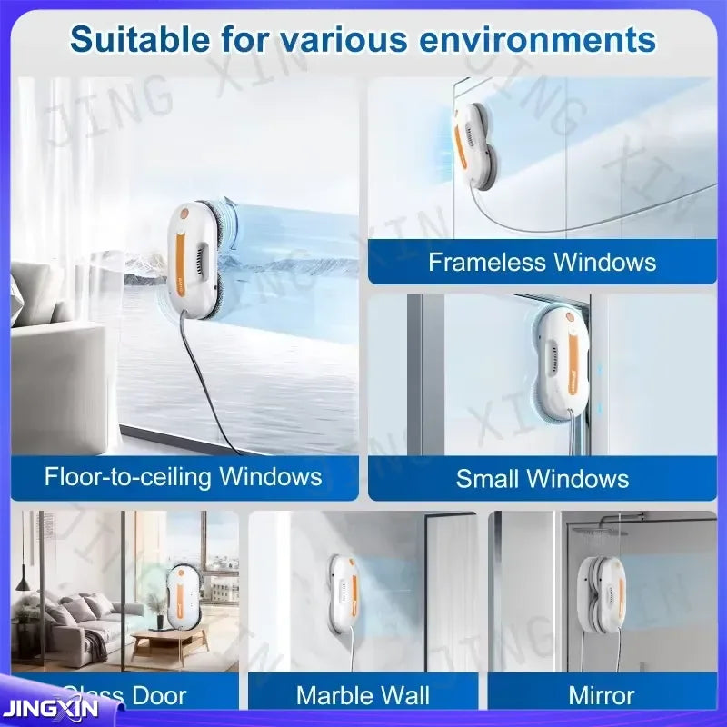 Experience the ultimate convenience in home maintenance with this advanced robotic window cleaning solution designed for