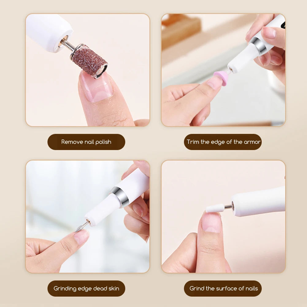 Professional Nail Drill Machine for Acrylic Nails 35000RPM Electric Nail Drills Kit for Manicure Pedicure