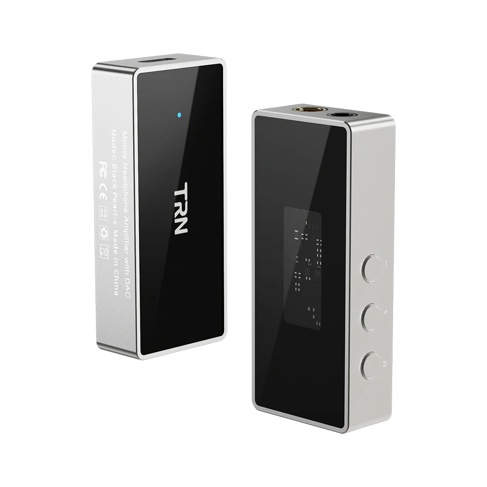 TRN Black Pearl Portable Hi-Fi Digital Audio Decoder 3.5+4.4 Output Dual CS43131 PCM 384kHz 32Bit DSD256 DAC Headphone Amplifier