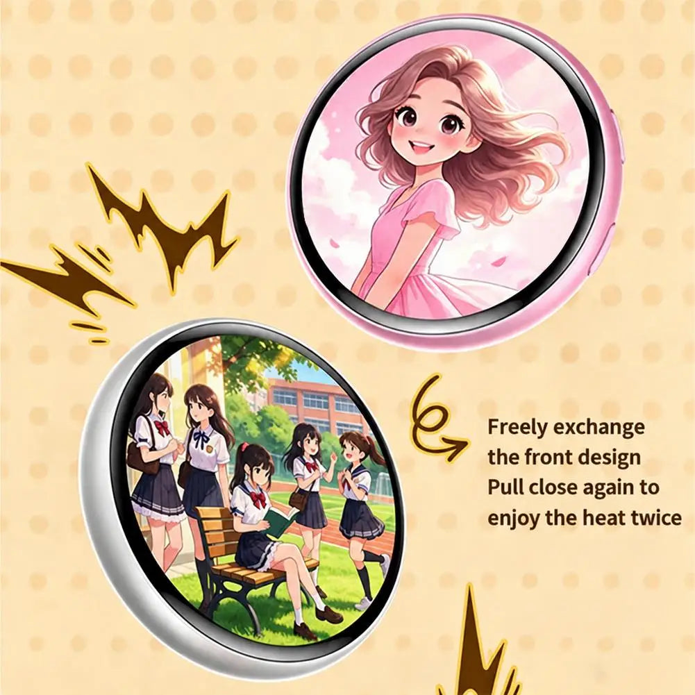 1.50" Full Touch IPS Screen Electronic Badge GIF Video With Sound Anime Brooch Pin For Party Cosplay Student Gift