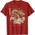 Chinese New Year Pattern T Shirt For Men Dragon 3D Printed Tees Casual Streetwear Short Sleeve Round Neck Top Oversized T-Shirts