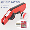 Original Motex E5500 E-505 Manual Label Maker e-5500 Suit For 6/9mm DYMO 3D Embossed Tape Can Replace 1610 12965 1880