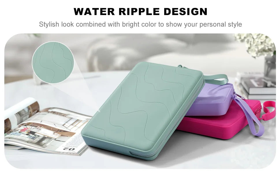 6-7 Inch Silicone Clutch for 7" Kindle Paperwhite and Kindle Colorsoft Signature Edition,6 inch K-indle,Kobo,Nook E-Reader Bag