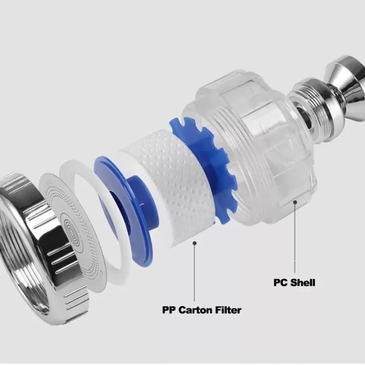 Universal Kitchen faucet adapter Bathroom water saving faucet nozzle with filter tap aerator connector Anti-splash Sprayer Head