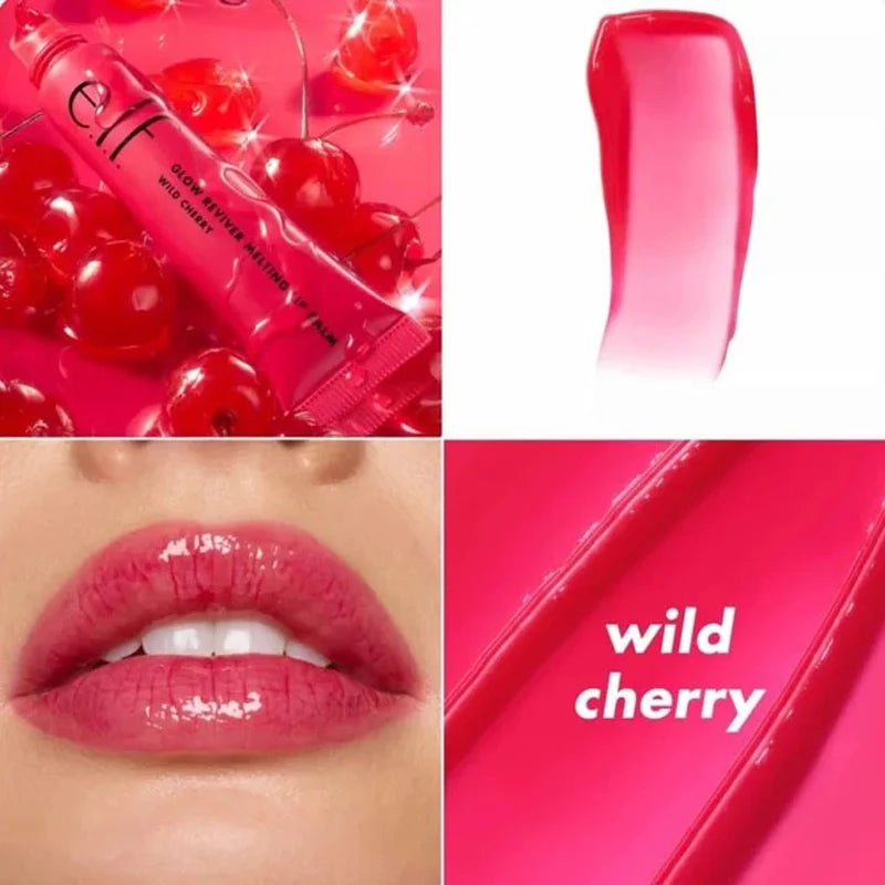 New Elf 8 Colors Liquid Blush Lasting Moisturizing Face Makeup Fruit Lip Gloss Lipstick Set Mango-Watermelon Bubblegum-Cherry
