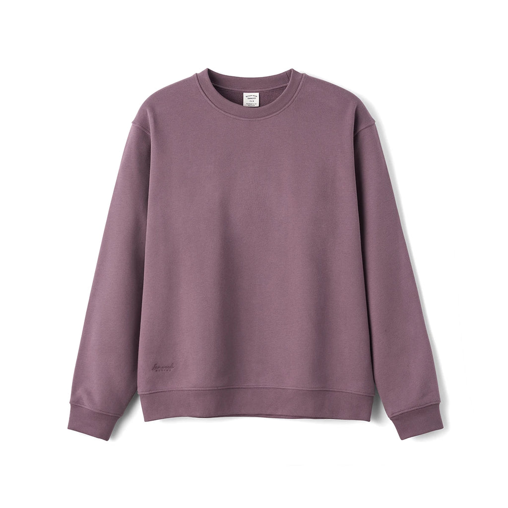 SIMWOOD 2026 Autumn Winter New Oversize 340gsm Warm Brushed Finish Lining Sweatshirts Men Embroidery Basic Running Pullover Tops