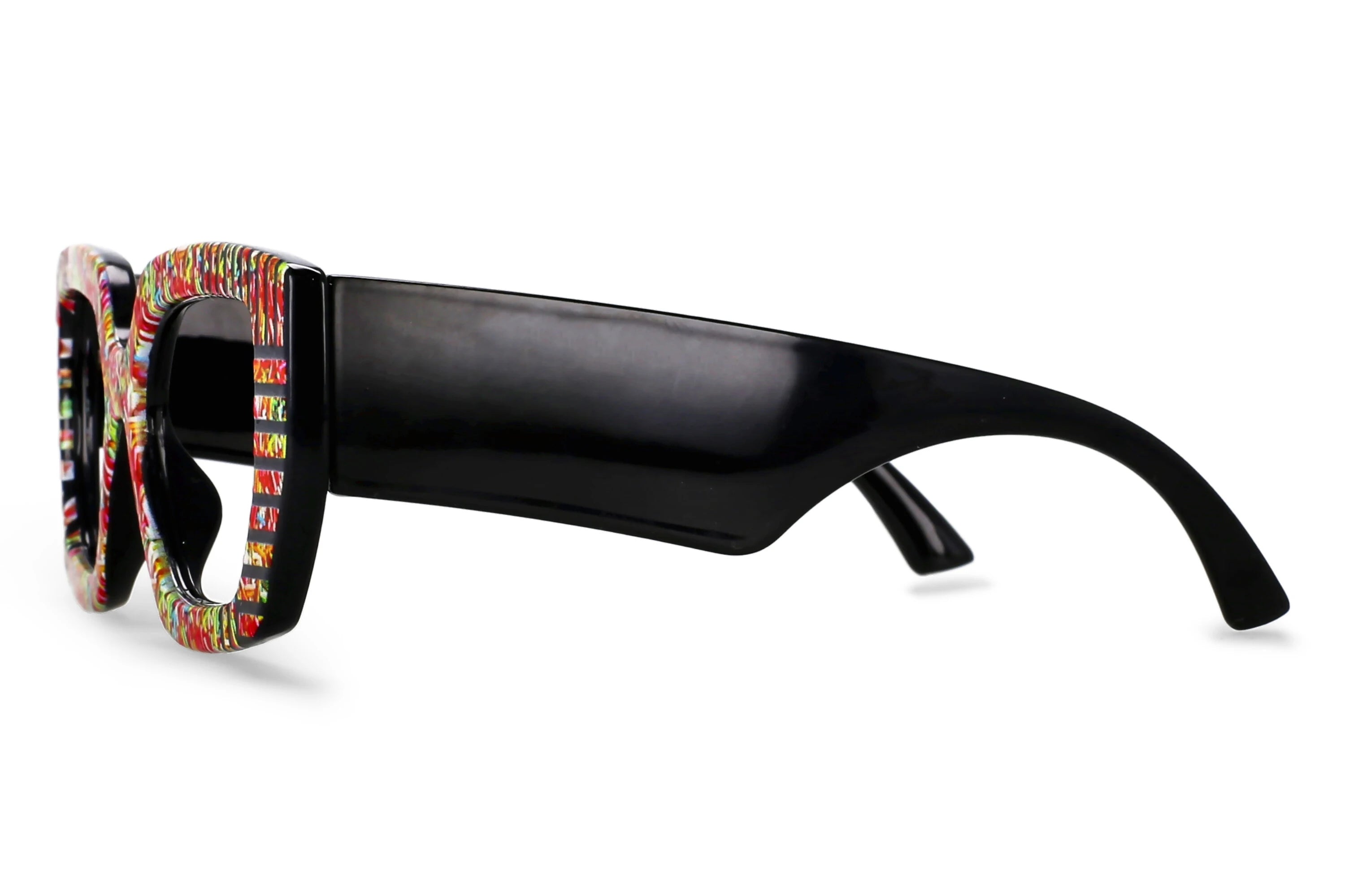 R57095 Women Fashion Colorful Stripe Reading Glasses Dioptric +0.50~+3.50 Lady Trend Square Large Frames Presbyopic Eyeglass