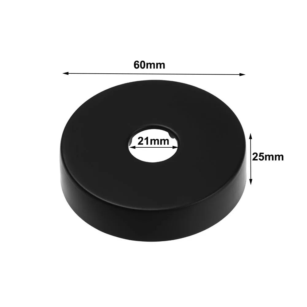Black Stainless Steel Shower Arm Flange Replacement Wall Split Flange Faucet Decorative Cover Kitchen Bathroom Accessories