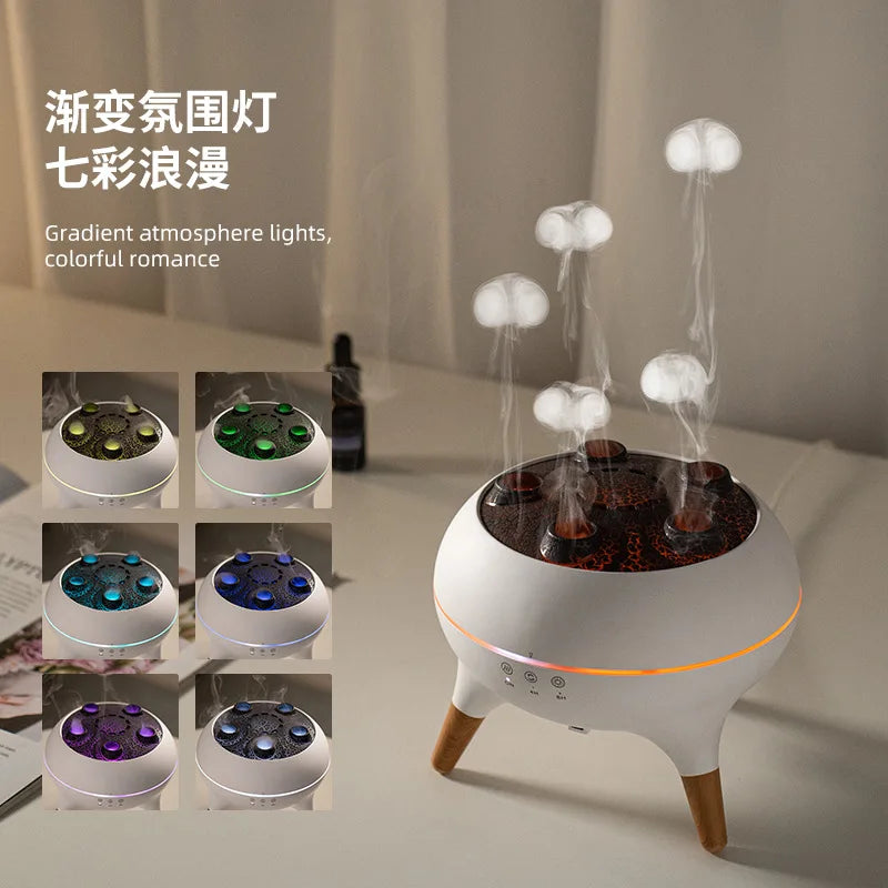Water Drop Essential Oil Aromatherapy Machine Household Heavy Fog Volume Remote Control Timing Ultrasonic Atomizing Humidifier
