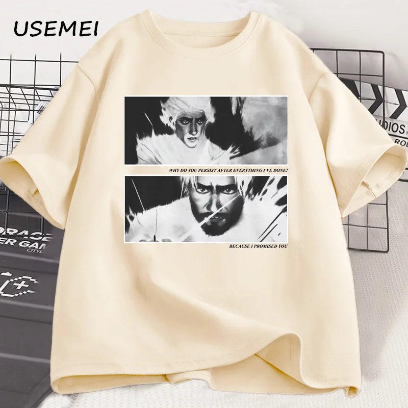 Jayvik T-Shirt Men Women Vintage Style Jayce X Viktor Arcane Printed T-shirts Men Cotton T Shirts High Quality Streetwear Tee