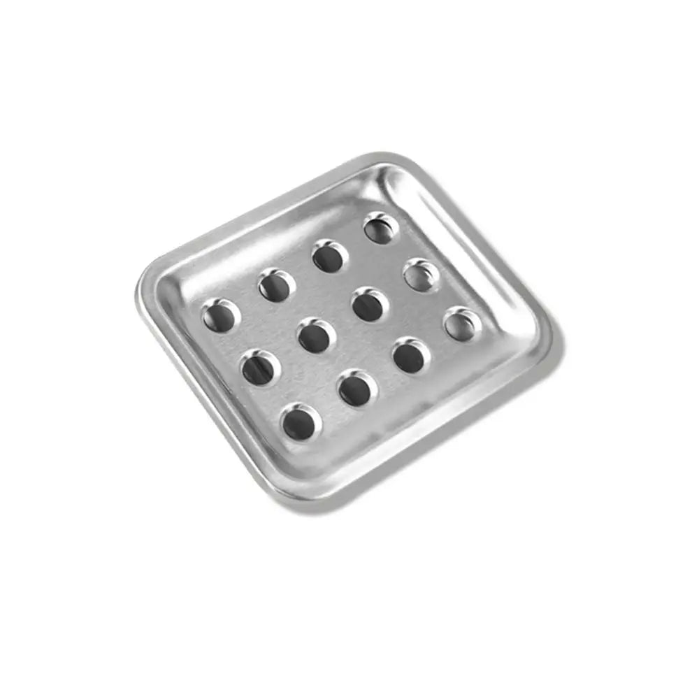 Stainless Steel Soap Dish Durable Double Layer Drainable Soap Container Tray Storage Rack Bathroom Kitchen Sink Organizer