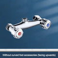 Durable Metal Out Water Inlet Valve Double Control Hot and Cold Double Shower Faucet Valve Wall Mounted Diverter Valve