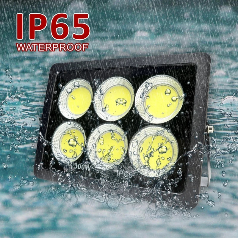 COB Flood Light 300W 200W 100W 50W Outdoor Lighting LED Floodlight 220V Spotlight IP65 Modern Waterproof Outdoor Led Garden Lamp