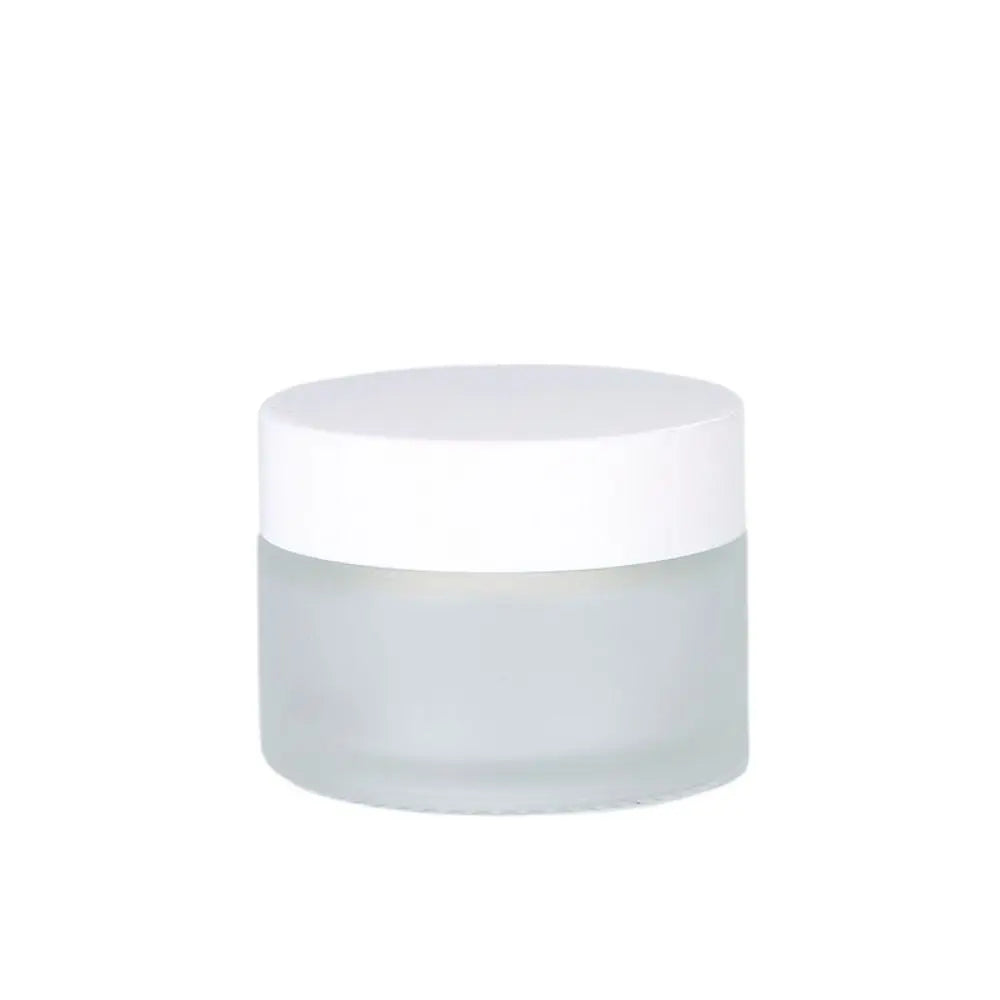5-50g Frosted Glass Cream Jar Silver/Gold/Black/White Liquid Foundations Face Cream Bottles Eye Shadow Lip Balm Makeup Jar