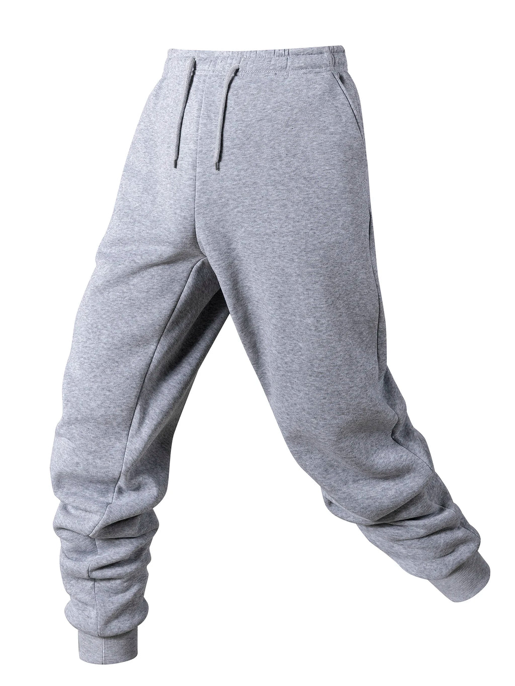 Men's Casual Pants Autumn Winter Fleece Sweatpants Men Running Jogger Sports Gym Trousers Fashion Solid Color Workout Long Pants