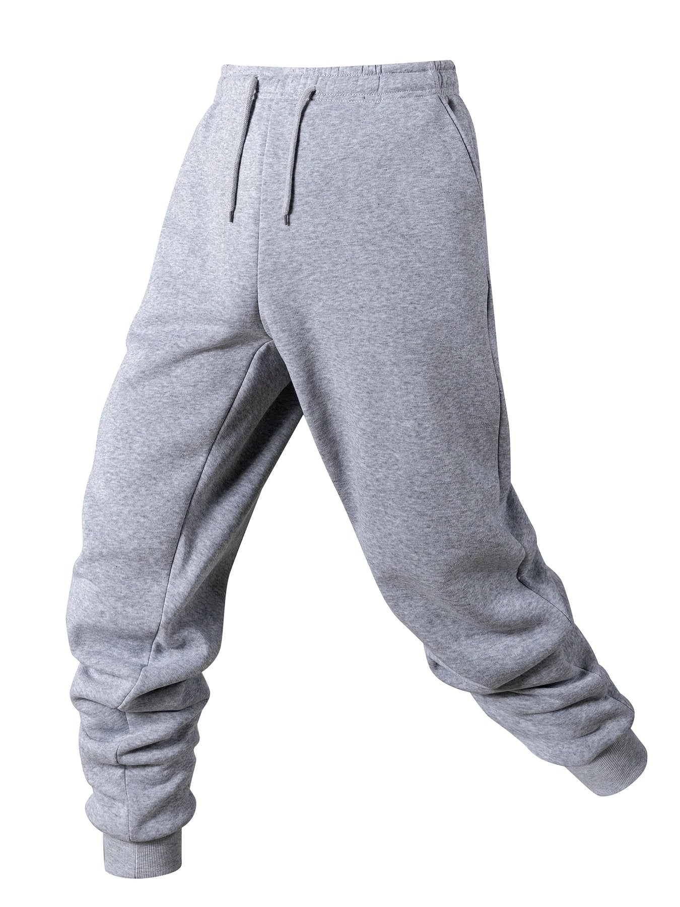 Men's Casual Pants Autumn Winter Fleece Sweatpants Men Running Jogger Sports Gym Trousers Fashion Solid Color Workout Long Pants