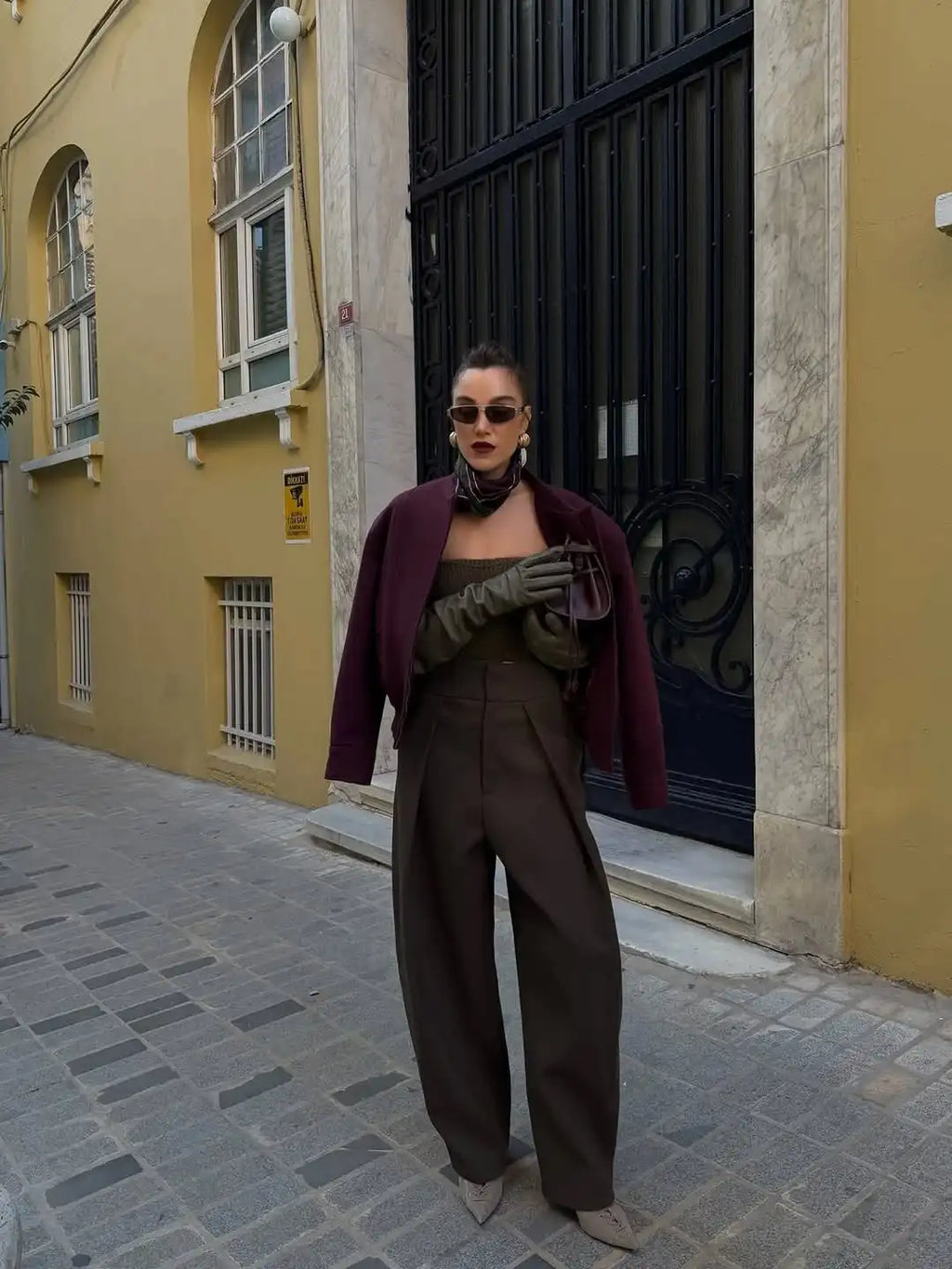 Casual Solid Pleated Loose Long Pants Women Fashion High Waist Straight Wide Leg Trousers 2026 Lady Spring Autumn Commute Wear