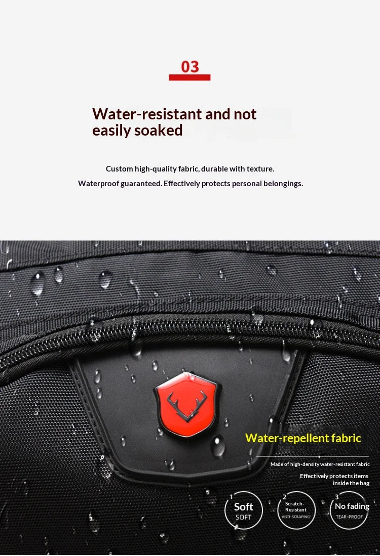 50L 80L Men's Large Travel Backpack, Separate Shoe Compartment Waterproof Business Backpack Outdoor Sports Black Storage Bag