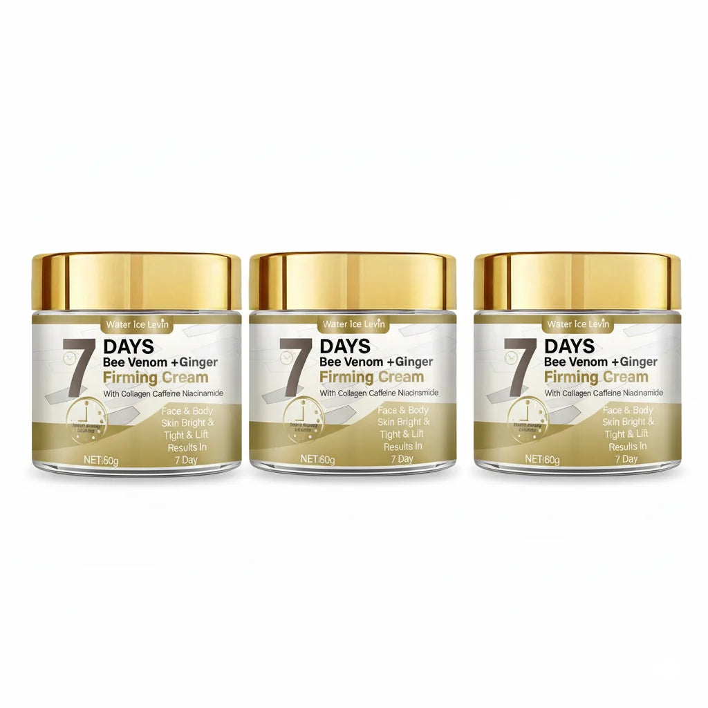 Bee Venom Ginger Firming Cream Collagen Caffeine Niacinamide Boost. Brightens Tightens Lifts Face Body. Visible 7 Day Results.