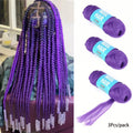 3 Pcs Brazilian Wool Acrylic Yarn for Braiding Synthetic Hair Extensions Crochet Box Senegalese Twist Jumbo Faux Locs for Women