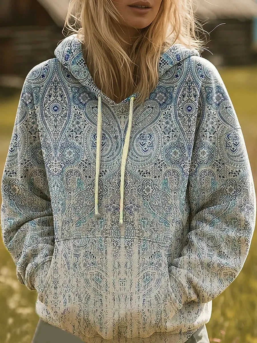 Women's Hooded Hoodies 3D Print Graphic Rainbow Casual Boho Casual Sweatshirts Pullovers Streetwear Women's Clothing Fall Winter