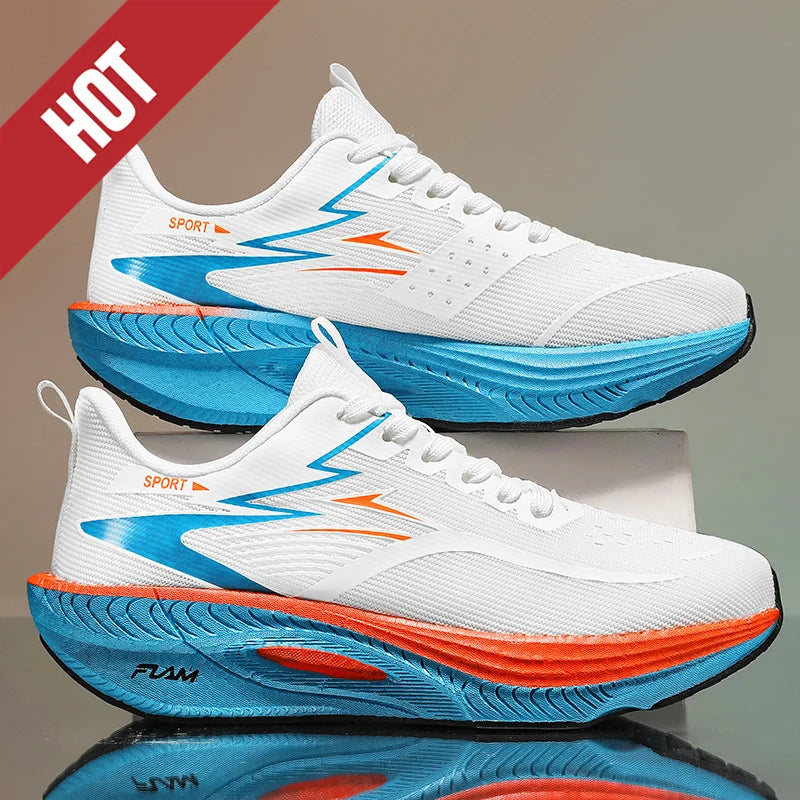 Running Shoes Carbon Board Speciality Marathon Men Sports Breathable Lightweight Women's Comfortable Athletic Nonskid Sneakers