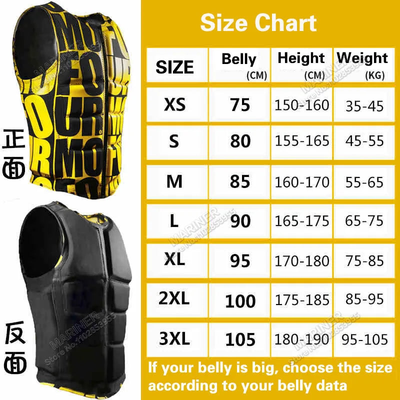 Impact Vest Wakesurf Vest CE Approved Jet Ski Life Jacket Premium Quality Comp Impact Vest Great for All Watersports Activities