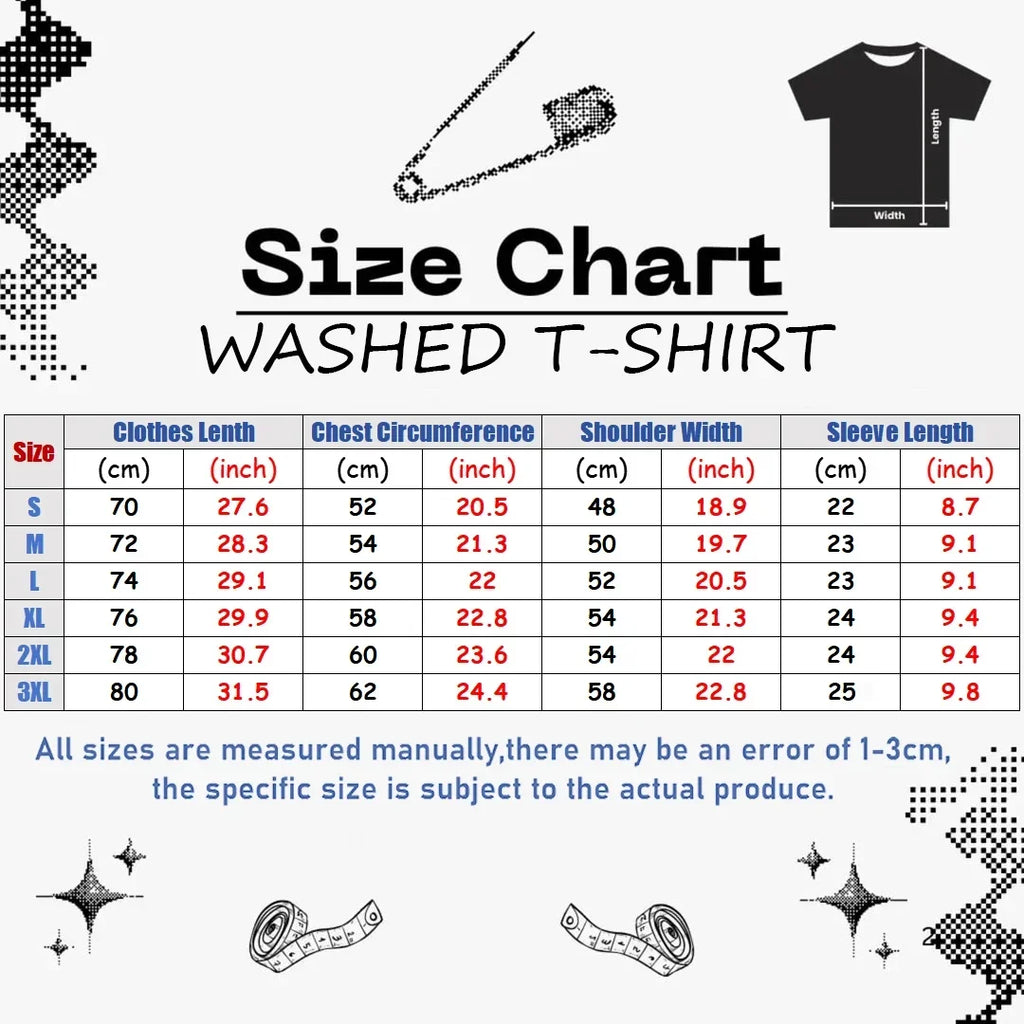Outer Wilds Washed T-shirt New Model personality Clothes Oversized Unisex Vintage Loose Trendy Cotton Harajuku high quality soft