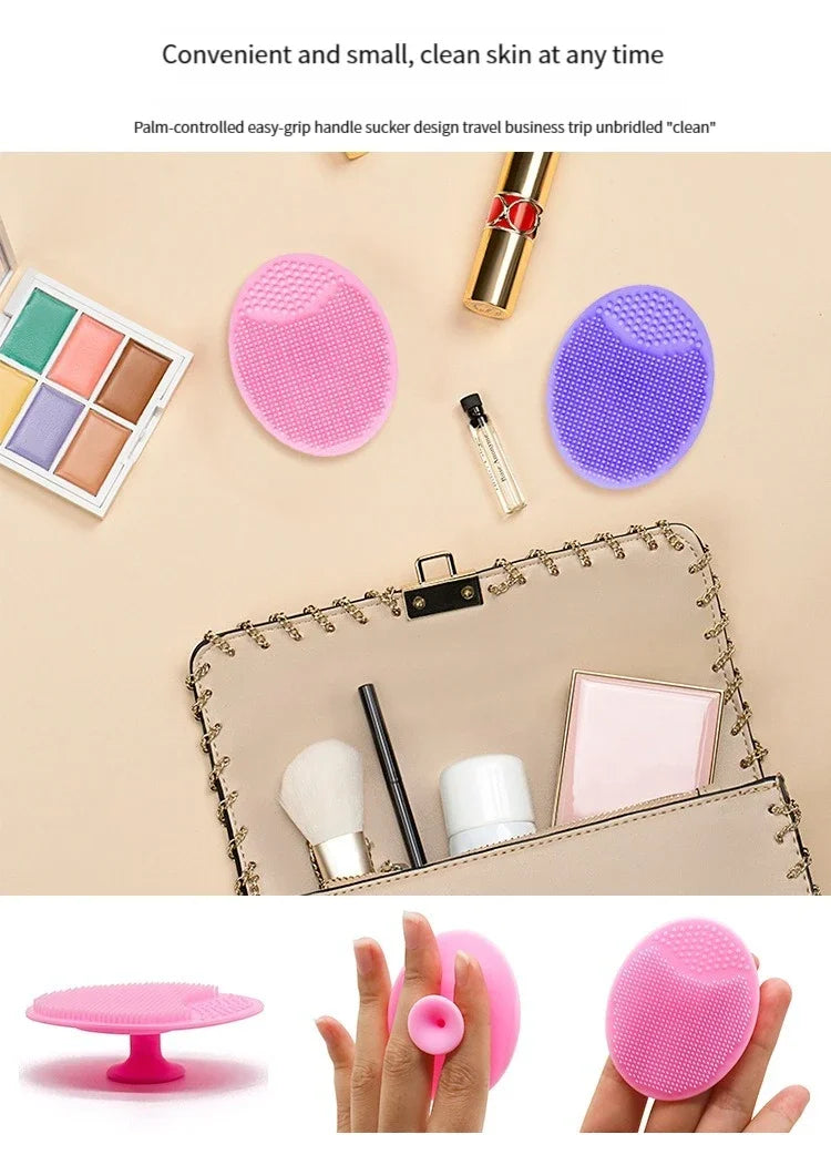 Silicone Face Scrubber Facial Cleansing Brush Face Exfoliator Blackhead Acne Face Wash Brush for Deep Cleaning Skin Care