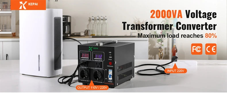 SV-2KVA 50Hz/60Hz Single Phase Step Up/ Down Transformer Control  for Power Supply