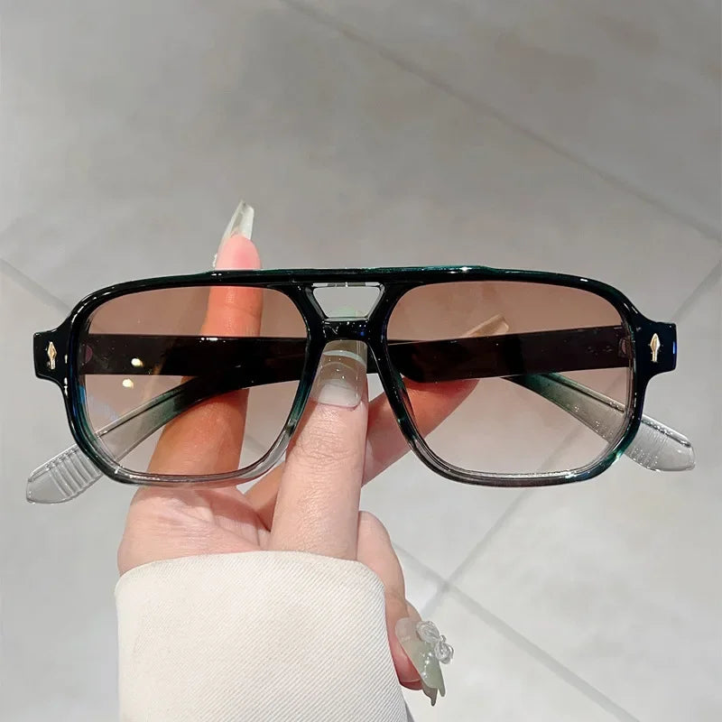 New HD Ultra Light Small Arrowhead Fashion Sunglasses UV400 Retro UV Protection Driving Street Shooting Riding Shades Eyeglasses