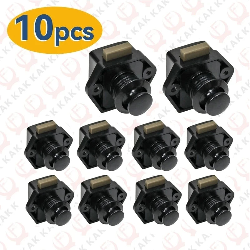 20 Packs KAK Camper Car Lock 20mm Push Lock for RV Yacht Furniture Door Hardware Cabinet Drawer Locks Handles Safety Kids Lock