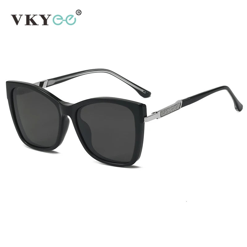 VICKY Fashion New Design TR90 Polarized Magnetic Clip-on Sunglasses Men and Women Polarized Sunglasses Optical Myopia Glasses