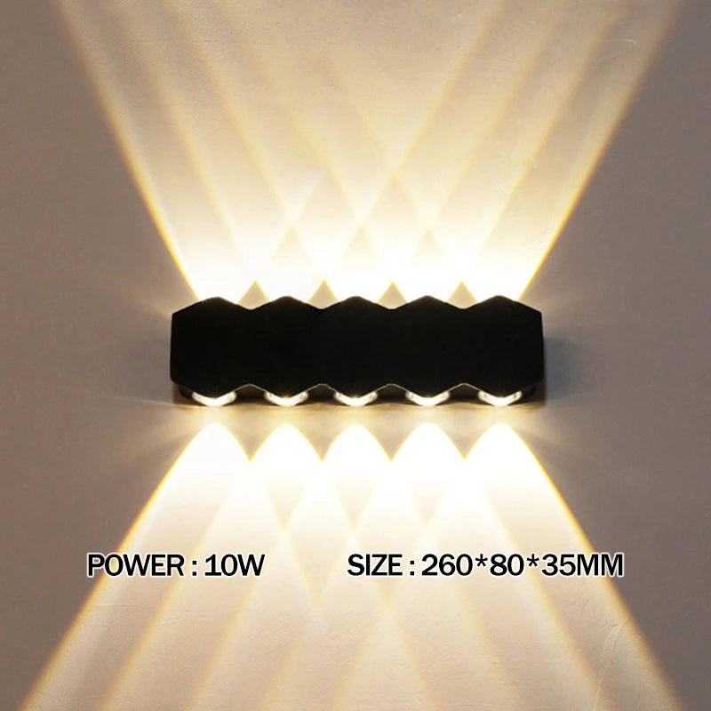 LED Wall Lamp Waterproof Outdoor Wall Light Porch/Garden/Bedroom Indoor Modern Nordic Sconce Luminaire 2 4 6W 8W 10W 12W 85-265V