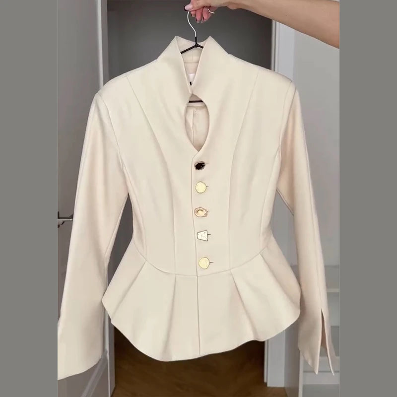 Lapel Women's Outerwear Waist Cinching Belted Jacket Drop Shoulder Cropped Cargo Trench Coat Meilaid Style Daily Fashion Wear