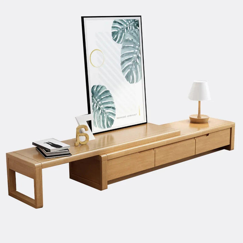 Nordic solid wood three-person sofa, modern simple fabric, small apartment concubine coffee table combination furniture