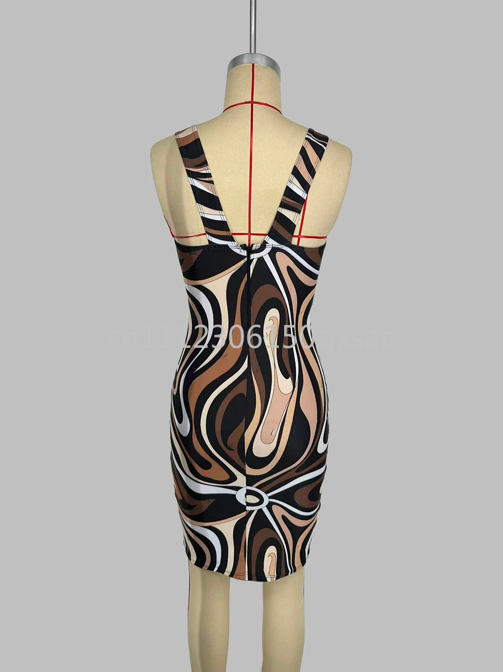 2026 Fashion Design Women's Brown Dresses with Letter Signature Logo Classic Brand Lady Skirts Beachwear Swimwear