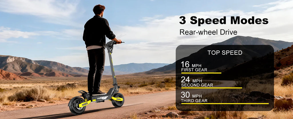 EOEOTWO 1200W Off Road Electric Scooter for Adults 48V Long Range E-Scooter 30MPH Fast Speed 11" Tubeless Tire Foldable Kick Scooter