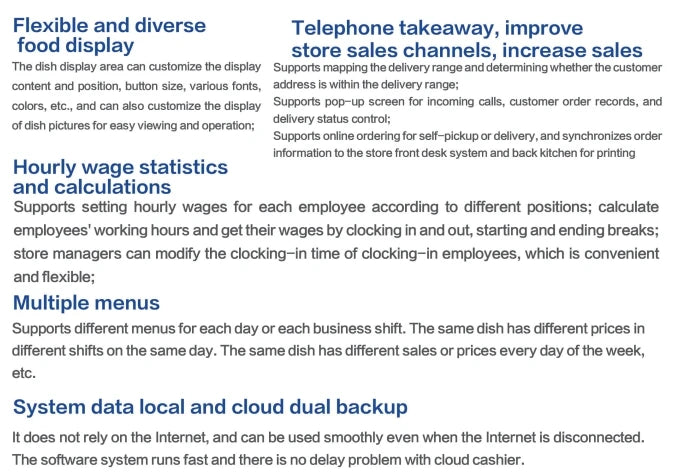 POS Software, Retail Stores, Supermarkets, Catering, Multilingual