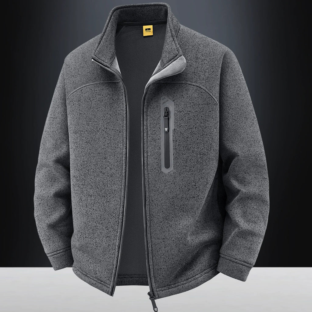 Jacket Mens M-4XL 5XL Autumn Winter New Fleece Thickening Mens Jackets High Quality Men's Casual Coats Keep Warm Jacket 26611