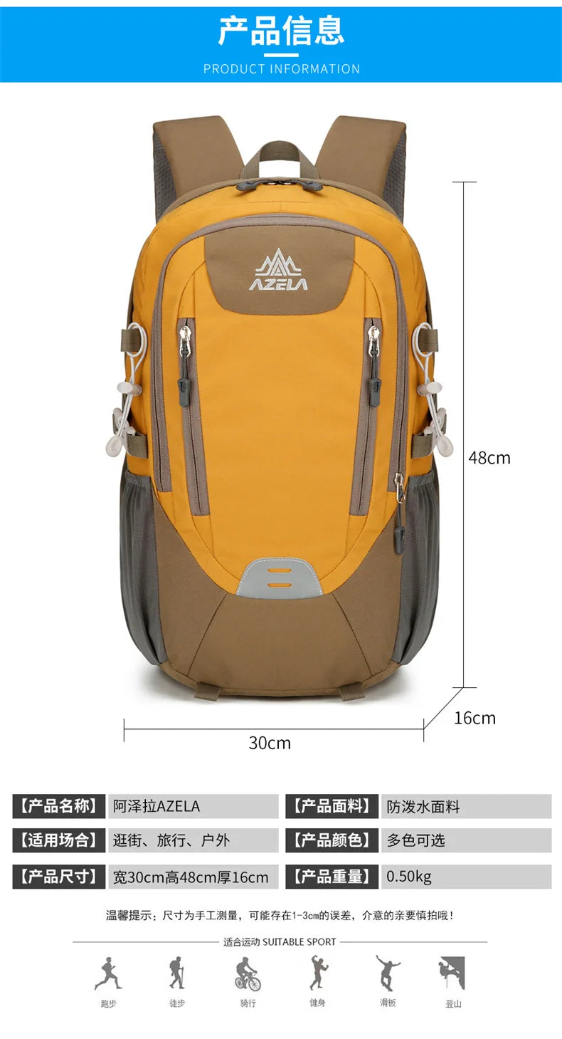 Outdoor Hiking Backpack for Women and Men Nylon Waterproof Travel Backpacks High Quality Mountaineering Camping Sports Bag