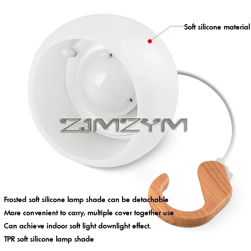 Outdoor Camping Lights Tent Ambiance Pendant Light Silicone Lampshade USB Rechargeable Light Outdoor Camping Equipment