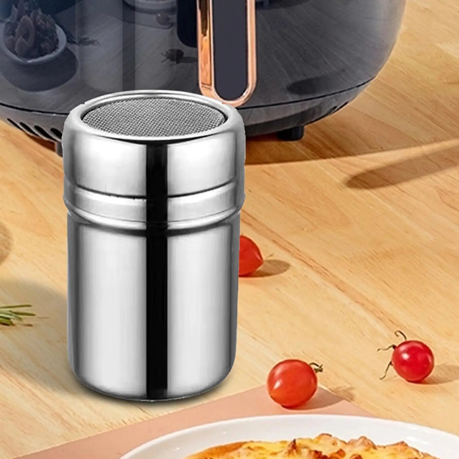 S/M/L Powder Sprinkler Bottle Stainless Steel Flour Sifter And Shaker Bottle Kitchen Gadgets Powder Shaker For Salt Sugar Cocoa