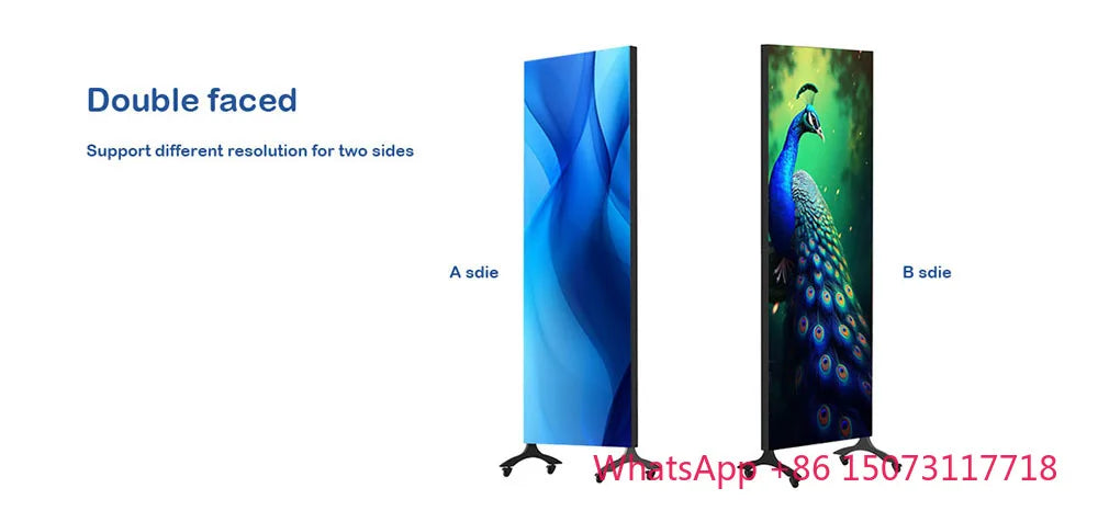 Display Screen Poster Double-sided Digital Signage Totem Ledwall for Shopping Mall Advertising Boards Indoor Panel Signs