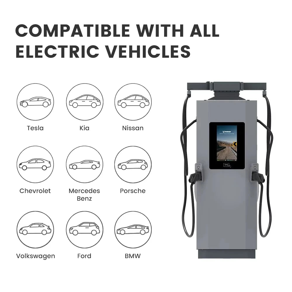 240kW to 420kw Ultra Fast DC EV Charger Station OCPP 2.0.1 Commercial Public Floor-mounted Electric Vehicle Charging Station