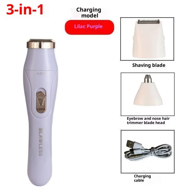 New Women Electric Shaver Hair Remover Razor Cordless Waterproof For Face Bikini Underarms Legs Body Hair Remover Machine
