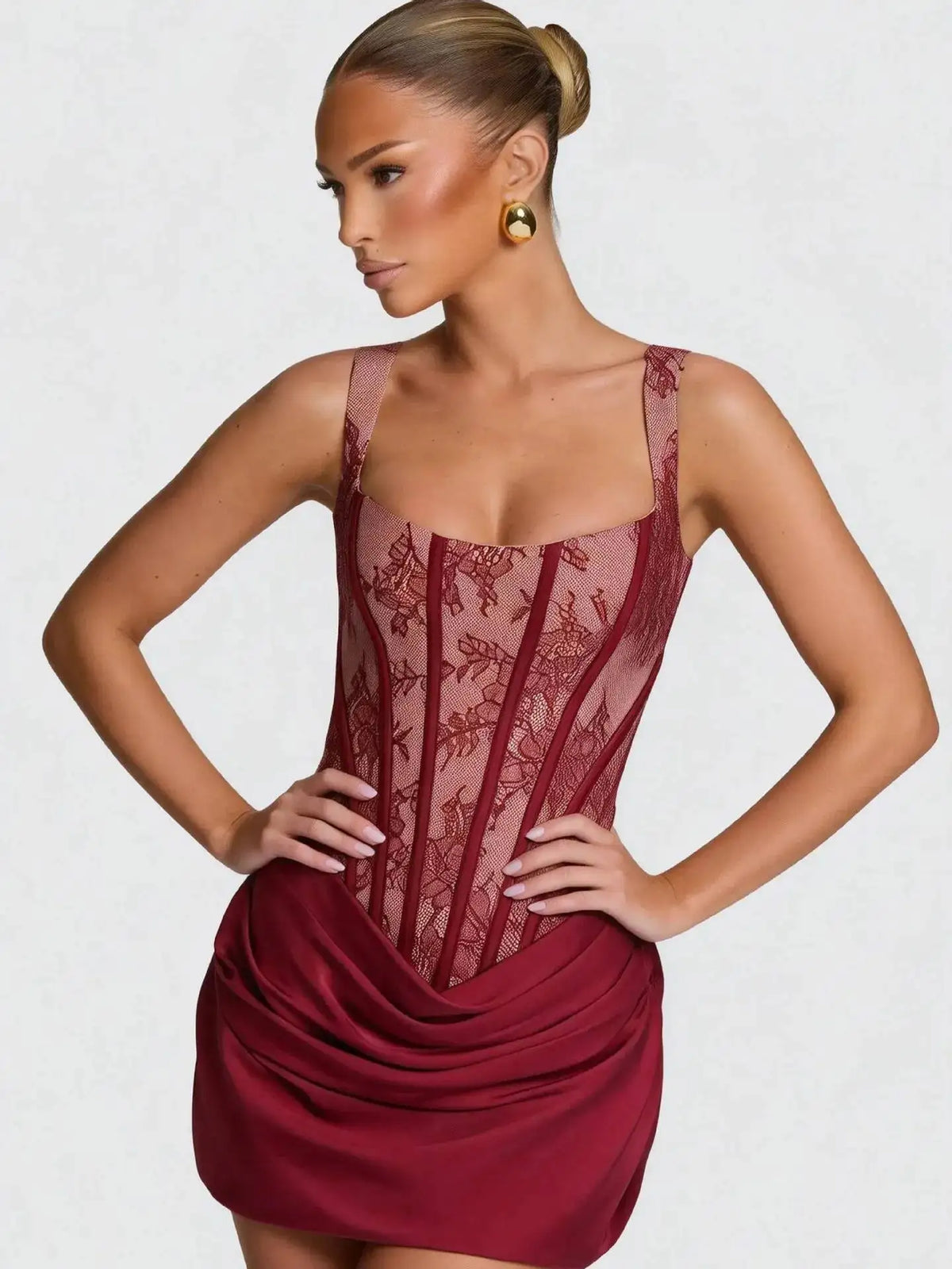 Avrilyaan Strapless Spaghetti Strap Sexy Dress Women Lace Patchwork Party Dress Bandage Backless Mini Summer Dress Vestidos