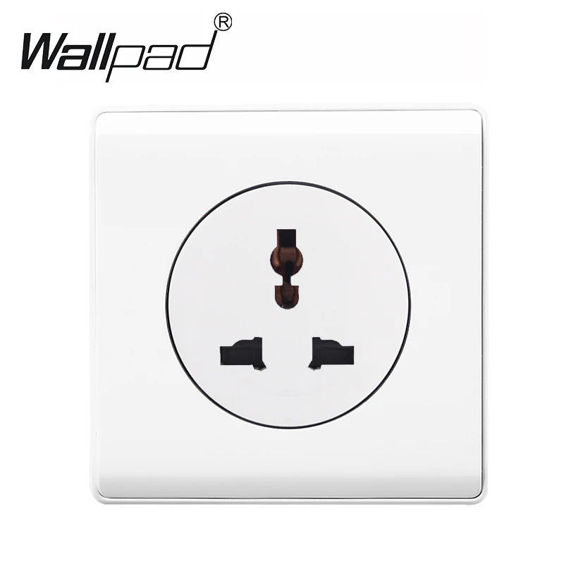 1 2 3 4 Gang Switch with LED Indicator White Plastic PC Panel On and Off Push Button Rocker 1 2 Way