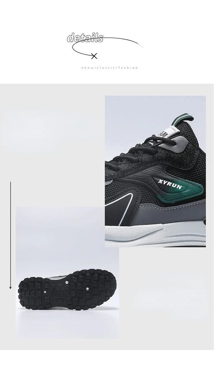 Men Sneakers Brand Breathable Running Shoes Anti-Slip Platform Sport Shoe Male Tenis Masculino Fashion Versatile Mesh